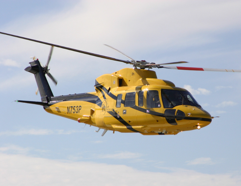 PHI MRO Services helicopter flying