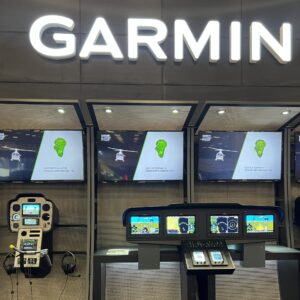 Garmin booth display at Verticon 2025