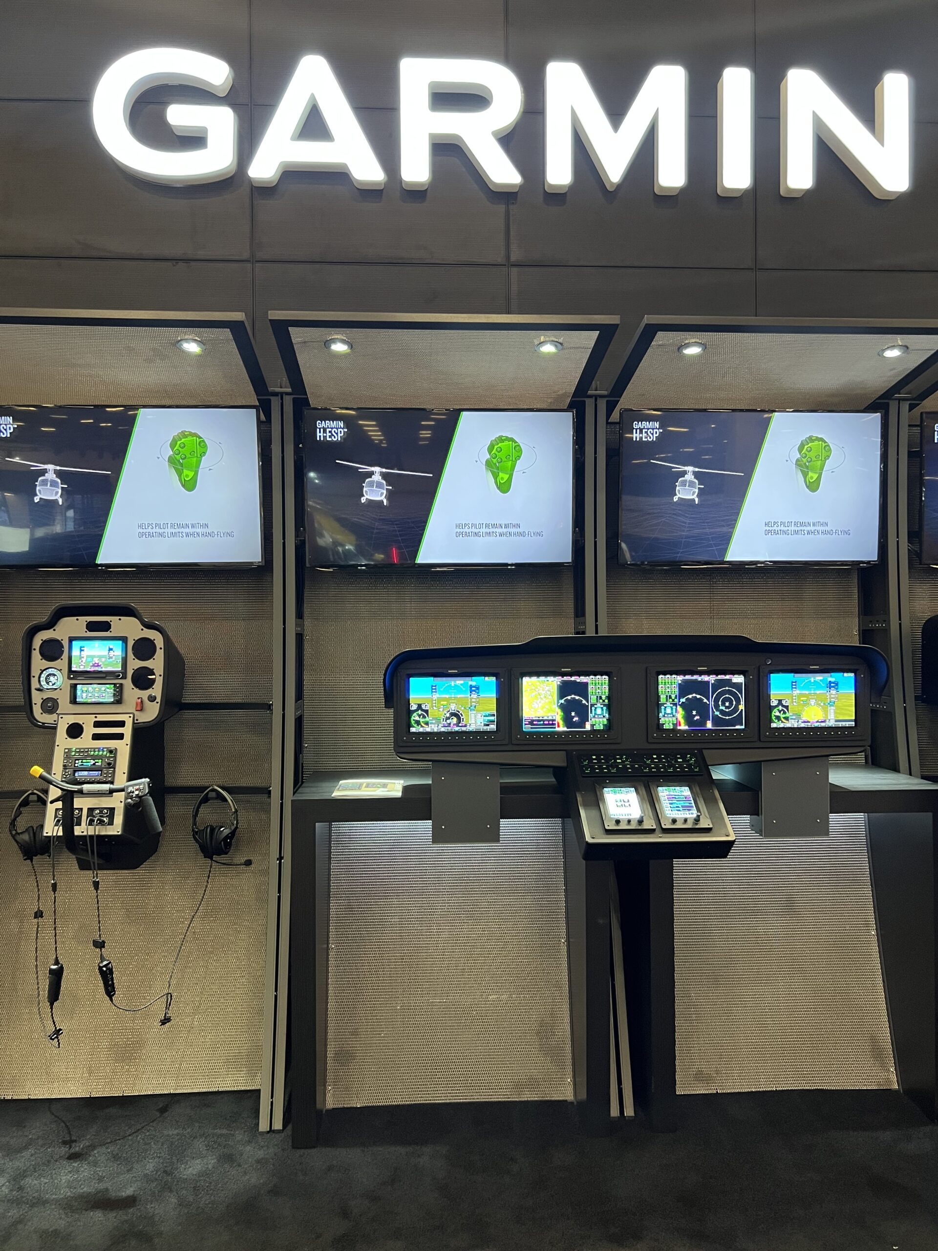 Garmin booth display at Verticon 2025
