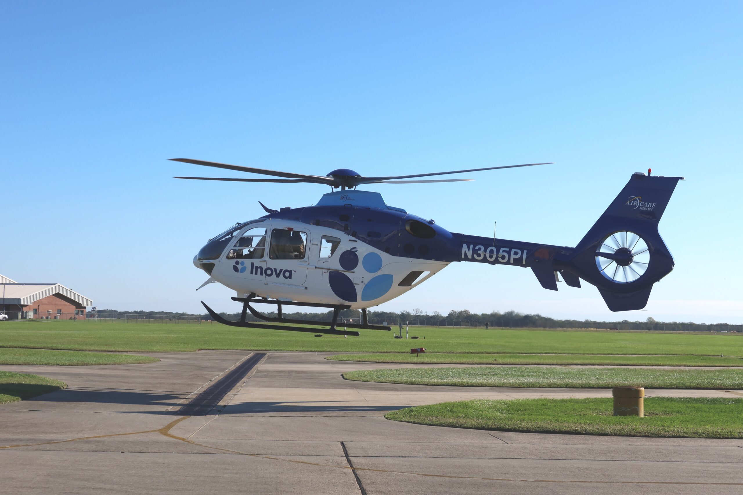 PHI maintenance helicopter flying